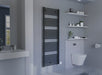 Eucotherm Primo Towel Radiator Vertical Electric 1140 H X 600 W In Textured Anthracite Eucotherm