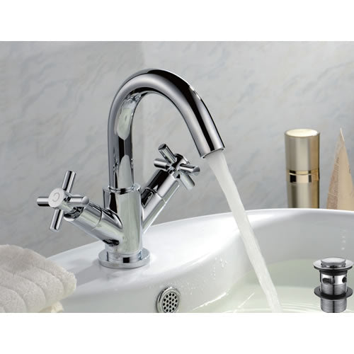 Hygienic Bathrooms Crosshead Mono Basin Mixer - TBAC2044 Hygienic Bathrooms