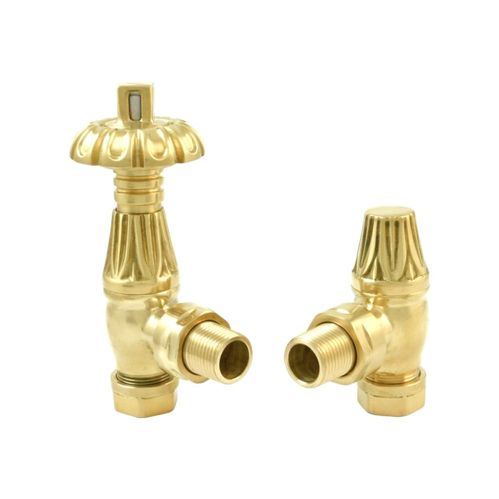 Westminster Angled Thermostatic Valve Polished Brass - 69015