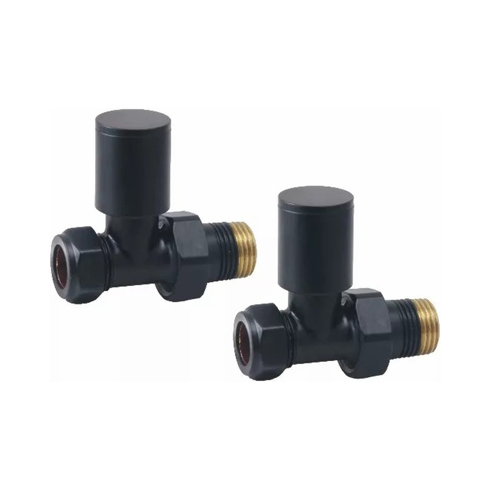 Pattern Valve Straight Black - 69041 — The Bathroom Accessory Company