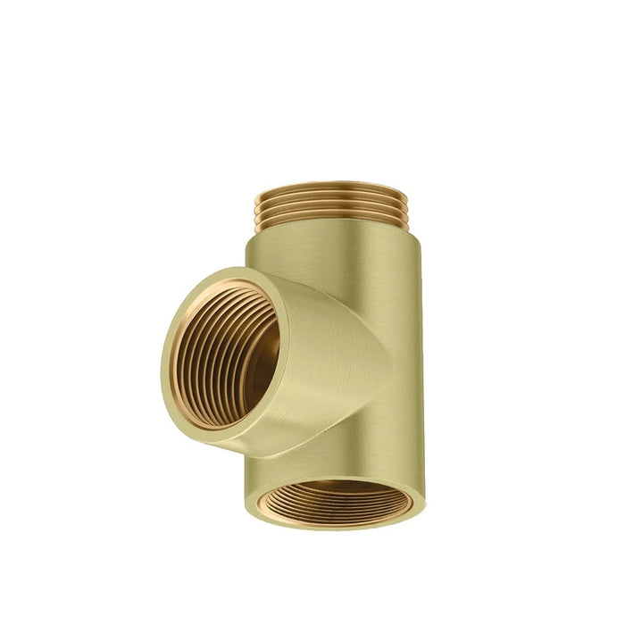 Tee Piece to go with Elements - Brushed Brass