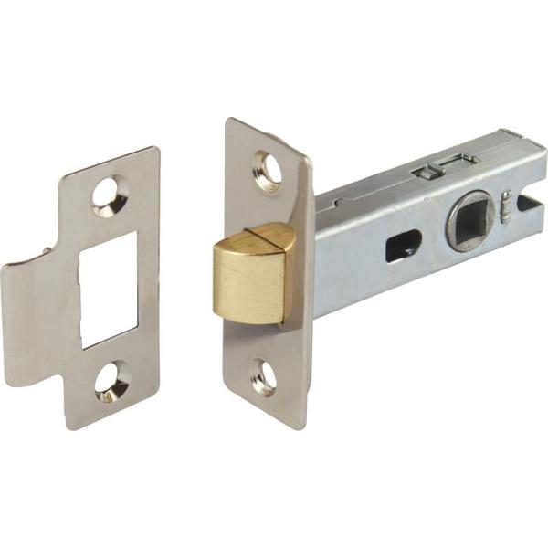 Tubular Mortice Latch, 57/79mm Nickle Plated - 911.03.438 Hafele
