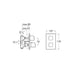 Roca Thesis Built-In Thermostatic Bath or Shower Mixer Roca