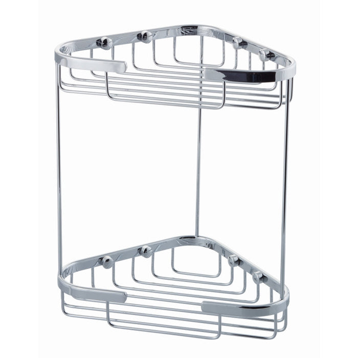 Cassellie Double Corner Wire Soap Caddy - Chrome - BSK003