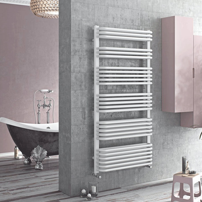 Eucotherm Magnus White Towel Radiator 1516 H X 532 W - EMAG1516532W