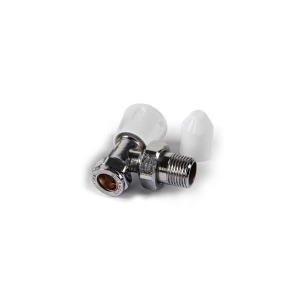 Galaxy 15mm Angled LS/WH Radiator Valve - LSWHGA15 Kartell UK