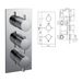 Madison Concealed Thermostatic Shower Valve, 3 Handle 3 Outlet - 029.36.009 The Bathroom Accessory Company