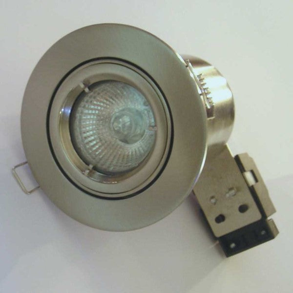 GU10 Fixed Die-Cast Fire Rated White Downlight, Twist & Lock - 268.83.003 The Bathroom Accessory Company
