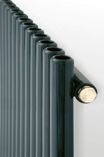 Eucotherm Supra Round Tube Single Vertical 1800 H X 550 W In Anthracite