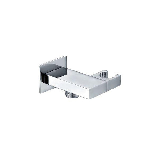 Square Adjustable Handset Wall Bracket with Outlet - 029.47.001 The Bathroom Accessory Company