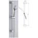 Round Slider Rail Kit Stainless Steel - 029.46.001 The Bathroom Accessory Company