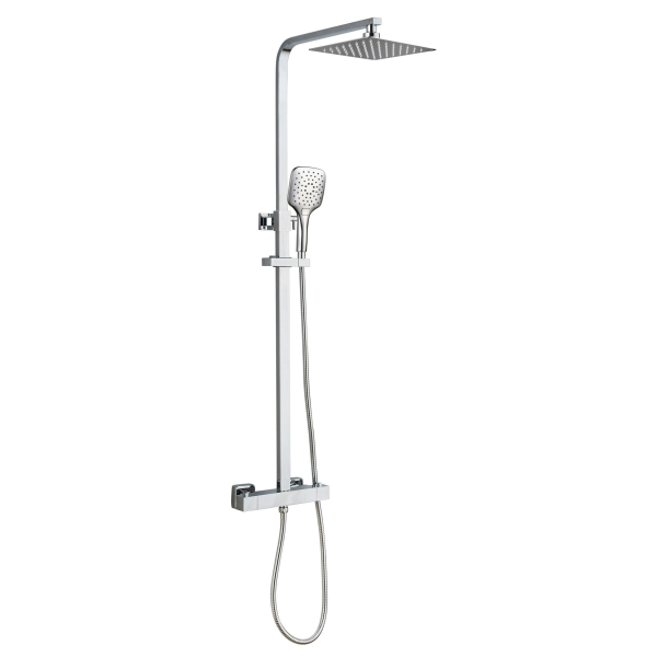Menai Premium Square Thermostatic Overhead Shower Kit - TIS0001
