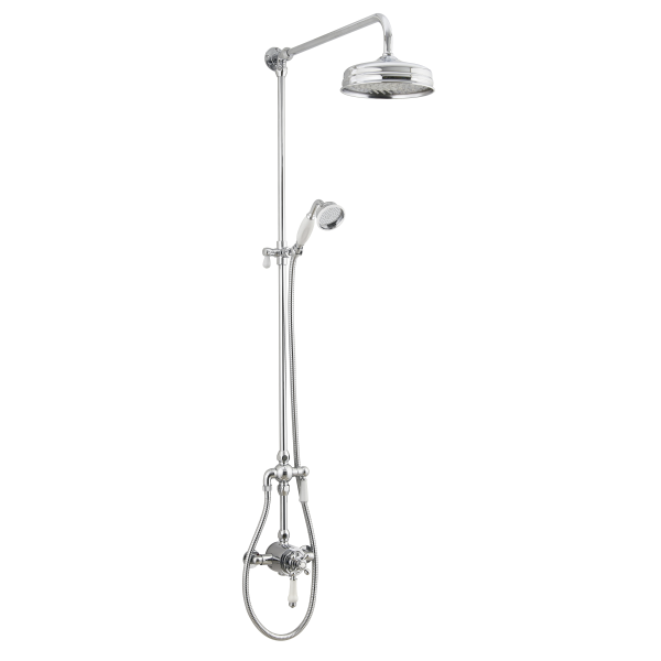 Tenby Traditional Thermostatic Overhead Shower Kit - TIS0018