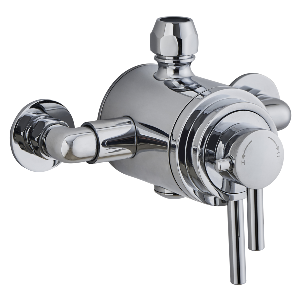 Conwy Round Concentric Thermostatic Mixer Valve (Exposed) - TIS0020