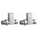 Square Straight Radiator Valves - TIS0046 Tailored Bathrooms