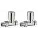 Modern Straight Towel Rail Valves - TIS0095 Tailored Bathrooms