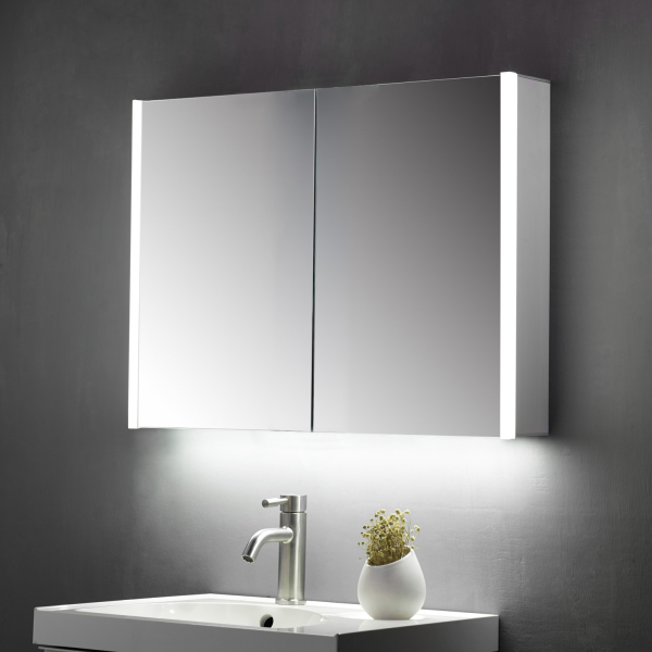 Bathroom side best sale mirror cabinet