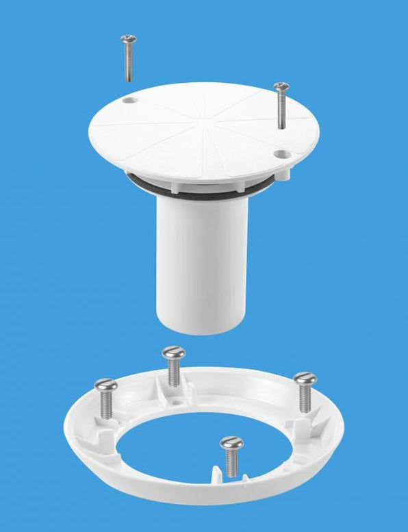 McAlpine TSG1/TSG2 Sheet Floor Gully Conversion Kit - White - TSGCONTV ...