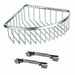 Corner Basket with Wall Hooks - PSP650A Phoenix Bathroom Accessories